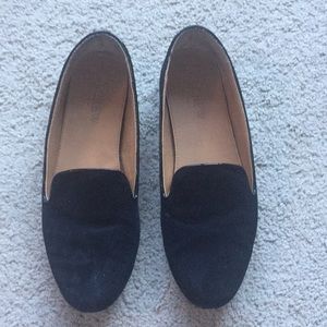 Black j crew flats/loafers